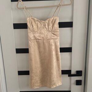 Princess Polly Cream Mini Dress